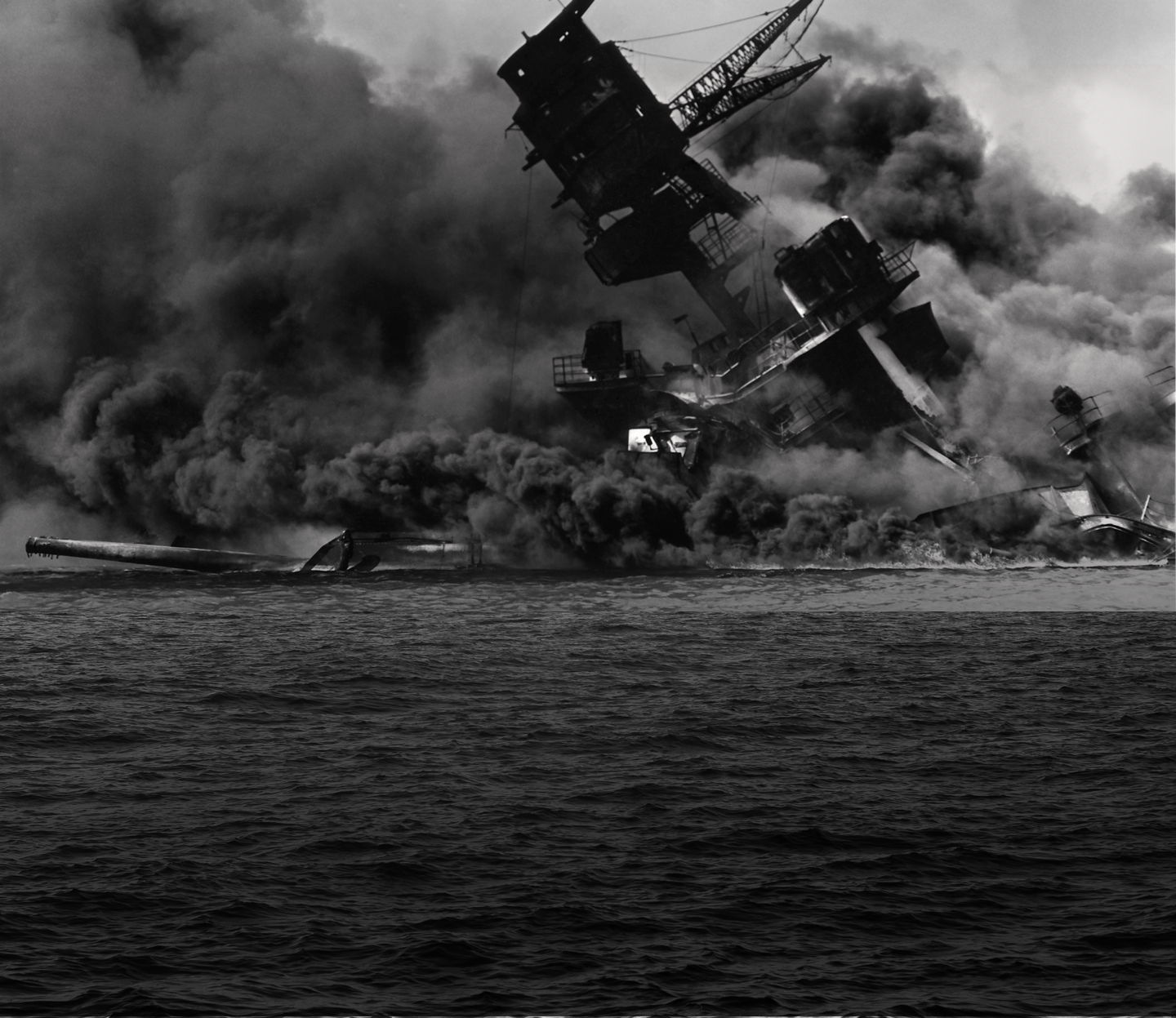 Dramatic Photo of the attack on Pearl Harbor