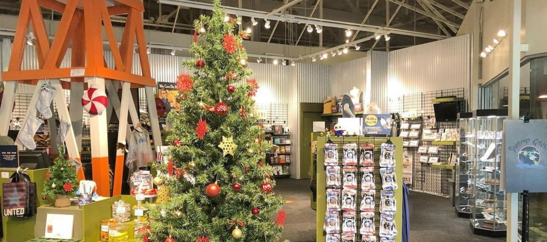 Photo of gift shop at the Pearl Harbor Aviation Museum.