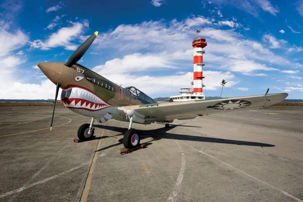 P-40 and Ford Island Control Tower