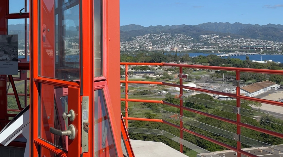 Photo from the top of the Ford Island Control Tower.