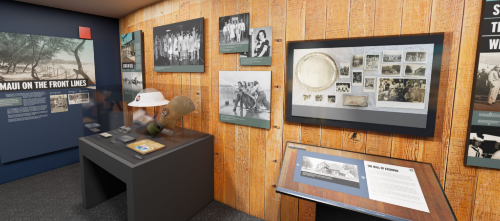 Displays at the Pearl Harbor Aviation Museum.