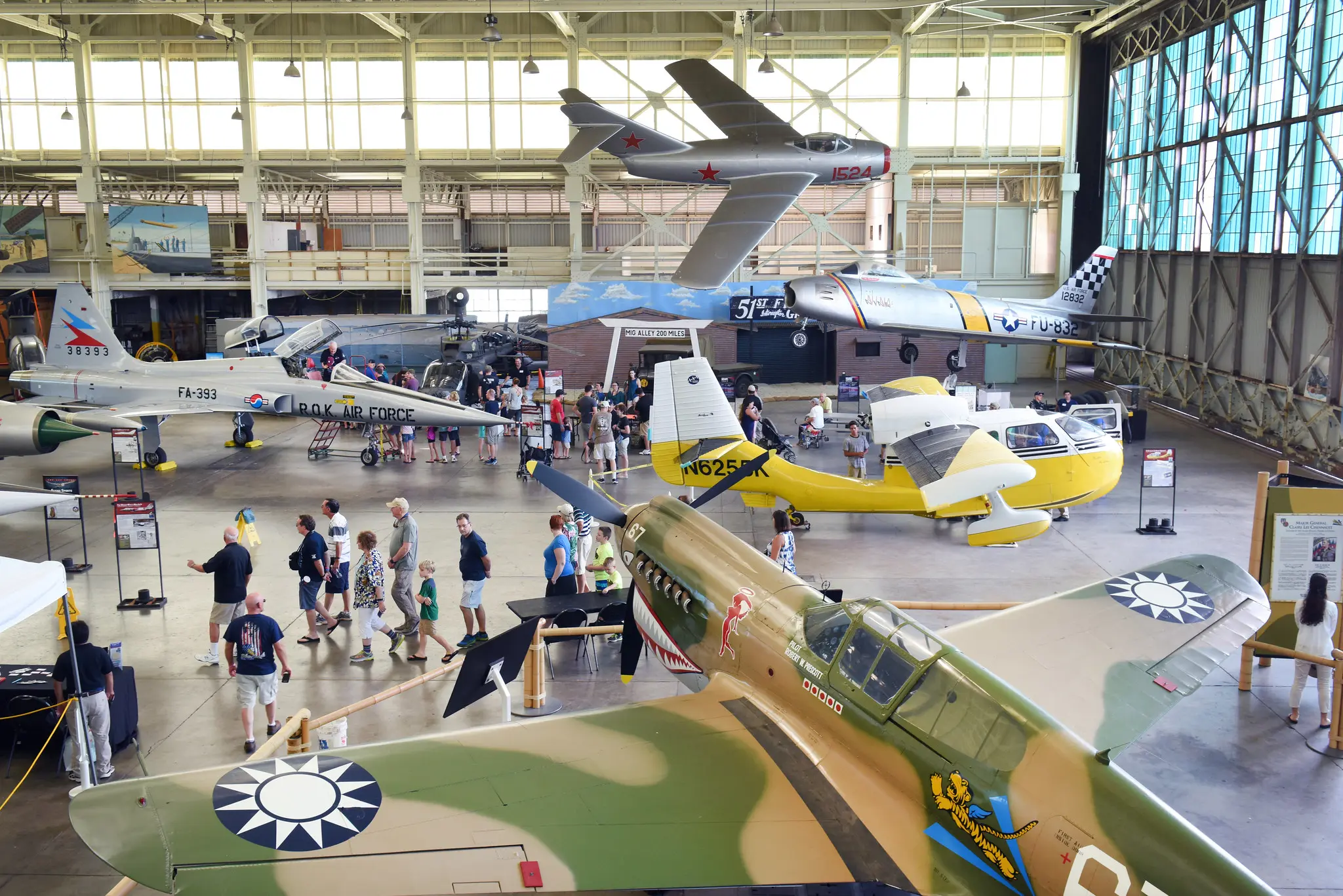 Photo inside of Hangar 79