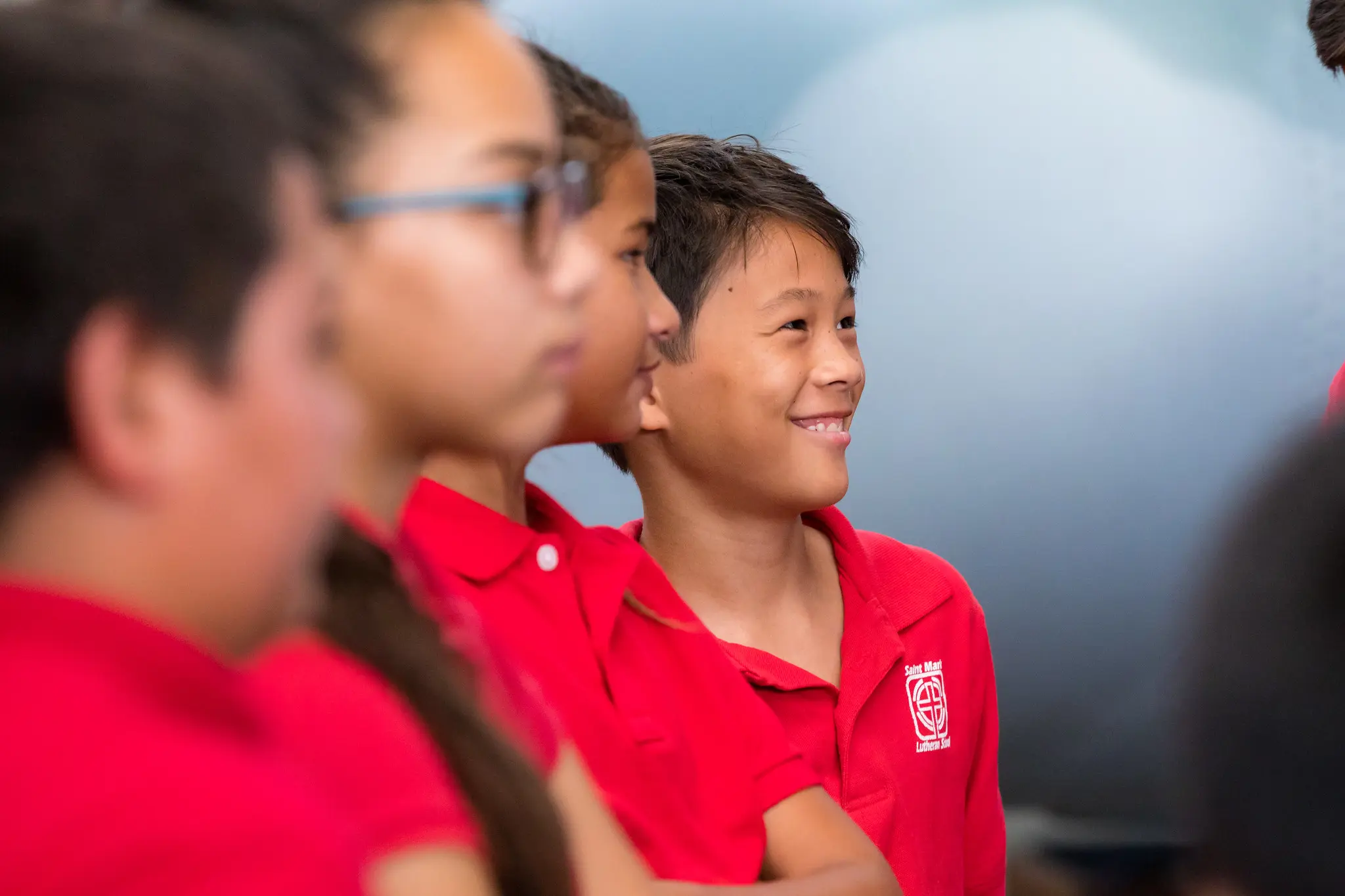 Photos of children on an educational tour