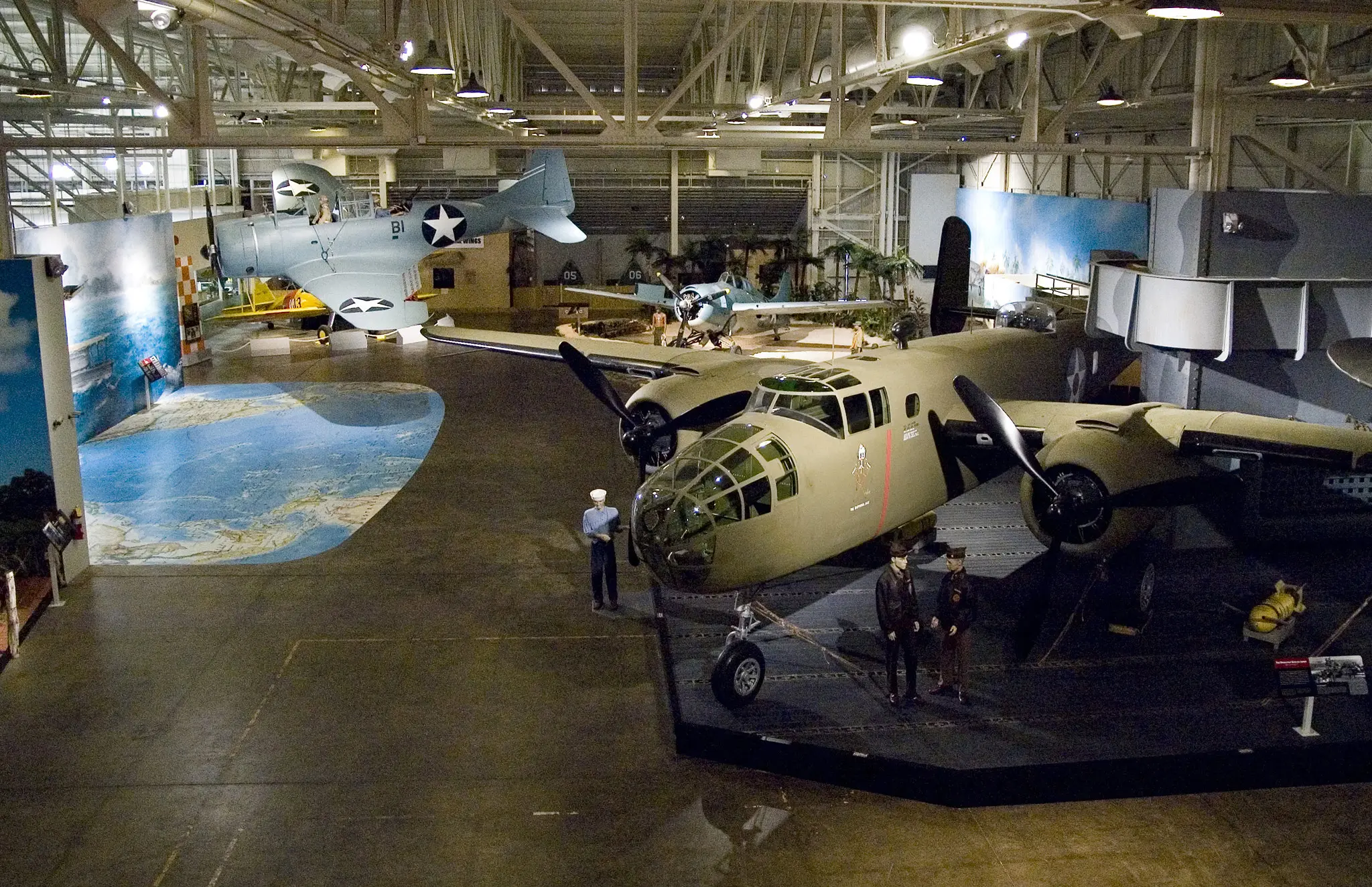 Planes inside of Hangar 37