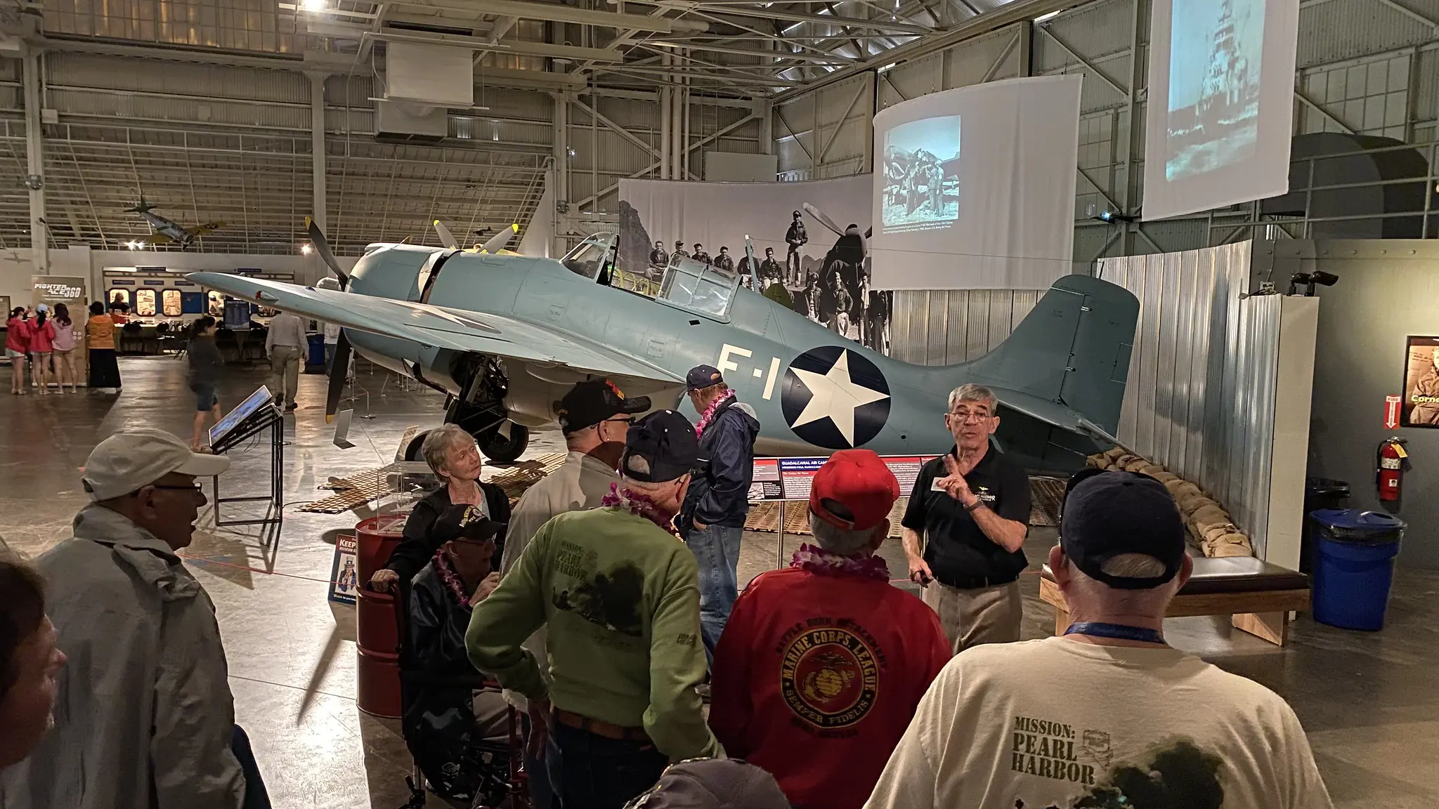 Photo of Senior touring the Pearl Harbor Aviation Museum