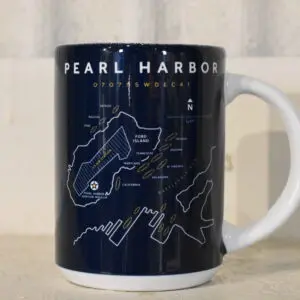 Dsc - Civvie: Pearl Harbor Map MUG, 15 oz.