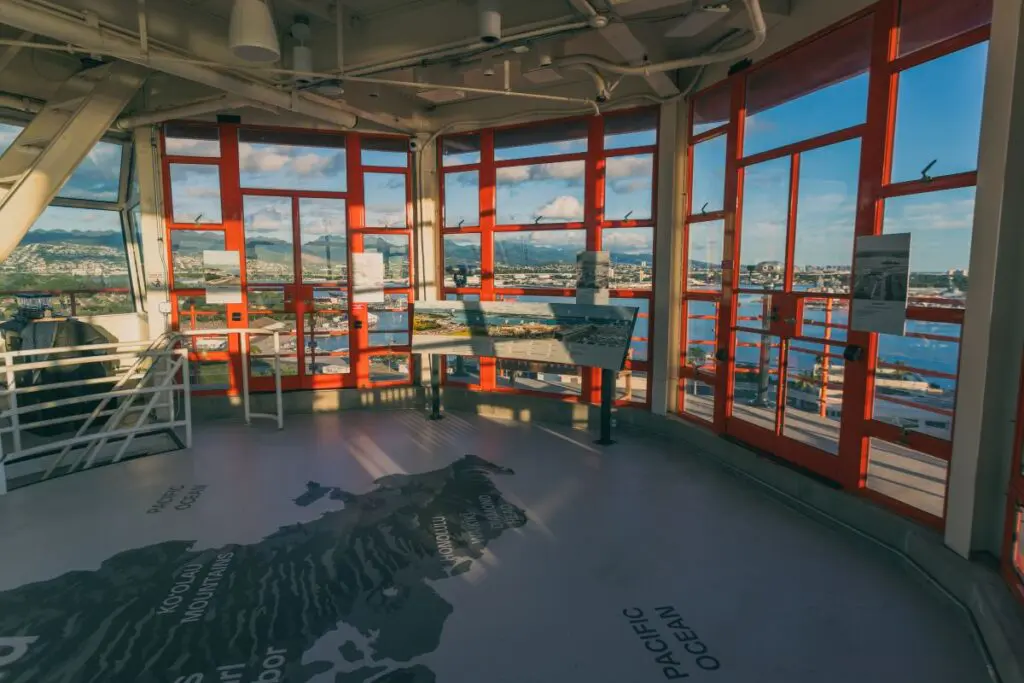 Inside the Ford Island Control Tower Upper Cab