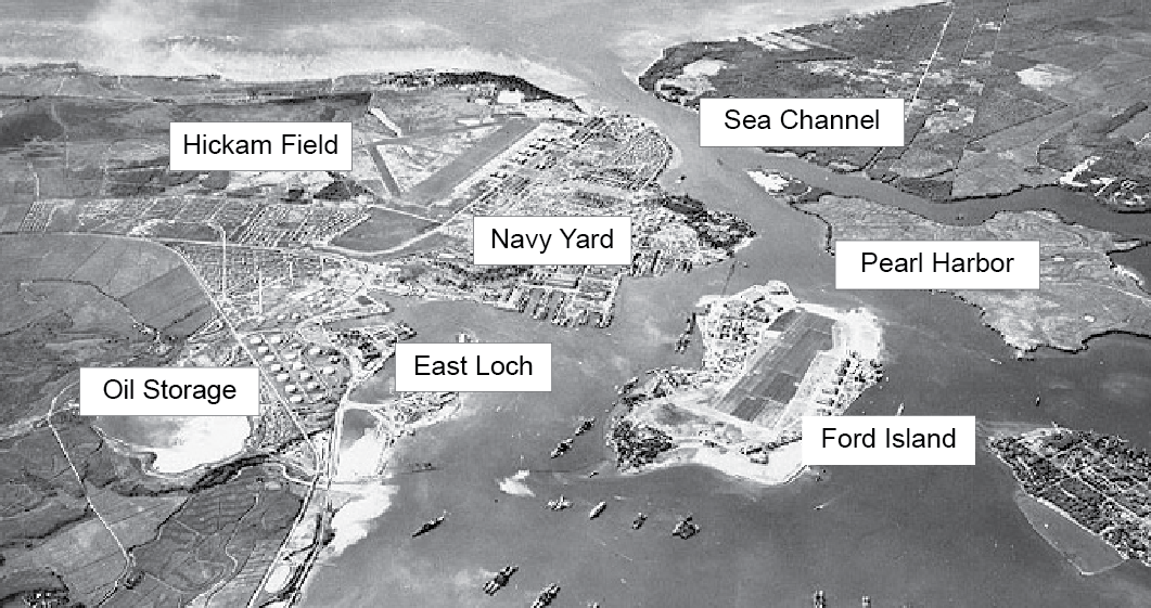 Historic Ford Island and surrounding area