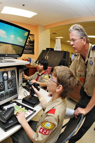 Field-Trips-Scouts Boy Scouts at Pearl Harbor Aviation Museum