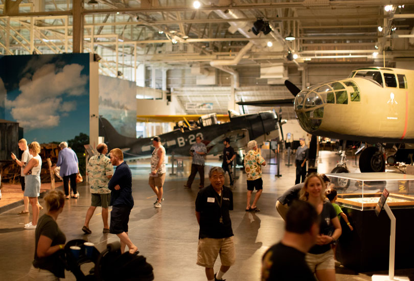 Inside Pearl Harbor Aviation Museum Hangar 37