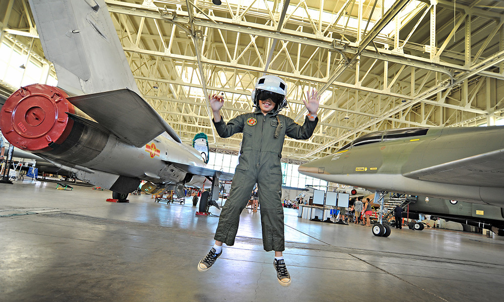 Flight School for kids at Pearl Harbor Aviation Museum