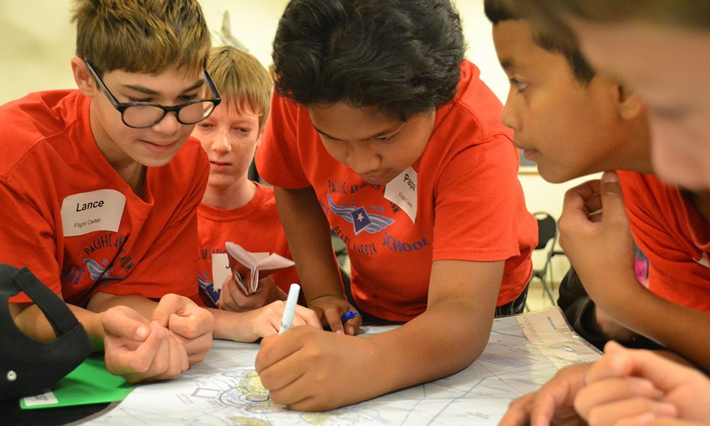 Flight School for kids at Pearl Harbor Aviation Museum