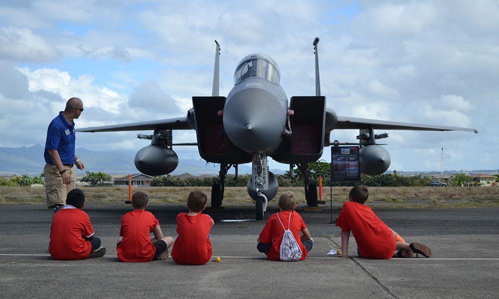 Flight School for kids at Pearl Harbor Aviation Museum