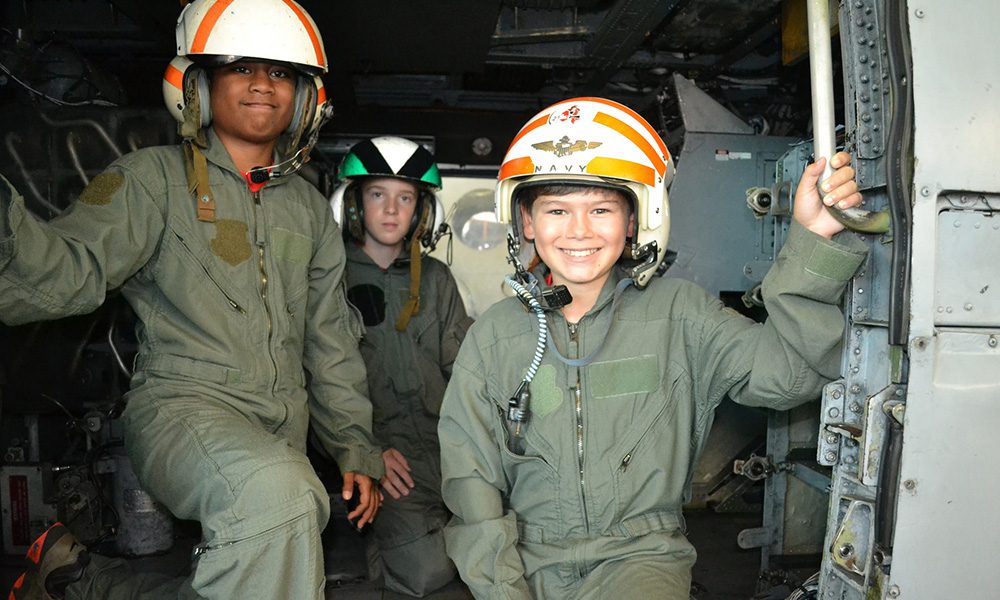Flight School for kids at Pearl Harbor Aviation Museum