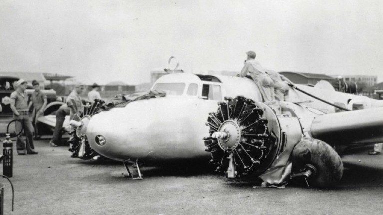 Amelia Earhart's crash on Ford Island