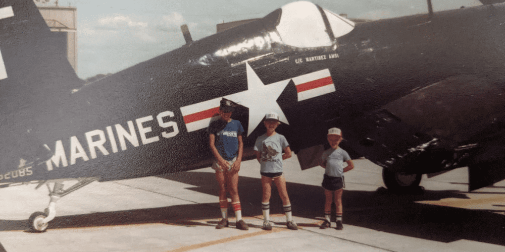 Untitled design (16) Jeffery Stawowy attending an airshow in 1978.