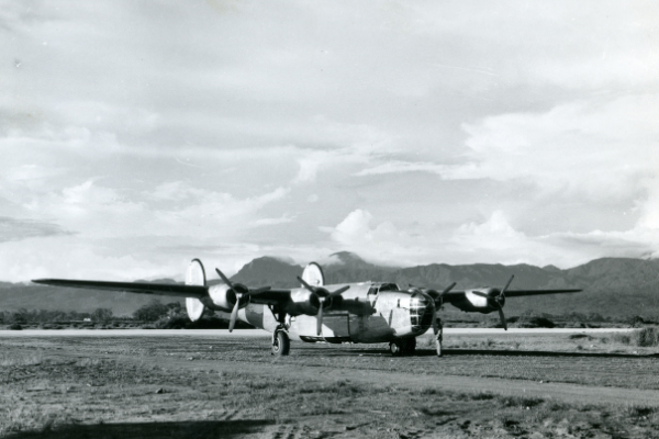 B-24 Bomber in Guadalcanal - National Achives image 