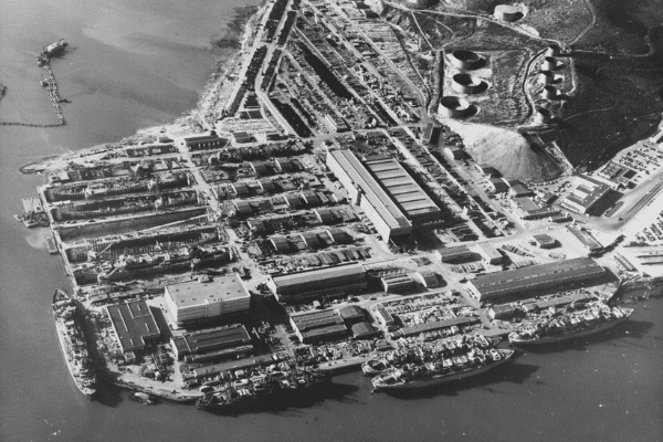 Untitled design - 2021-12-16T103523.166 Shipyard #3 in Richmond California, taken on December 11, 1944. Naval History and Heritage Command Photo