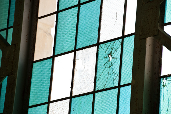 Bullet holes from the December 7, 1941 attack on Pearl Harbor.