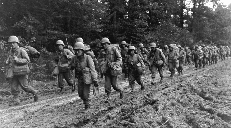 Untitled design (1) The 442nd Regimental Combat Team in France in 1944.