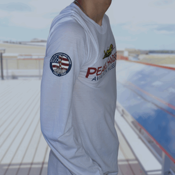 White Long Sleeve Side - AN: Men's Brass Tacks 2 LSleeve Crew