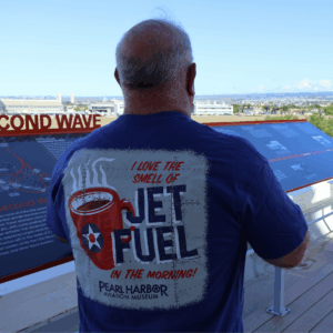 Jet Fuel T Shirt Blue Back - R&S: Jet Fuel T-shirt