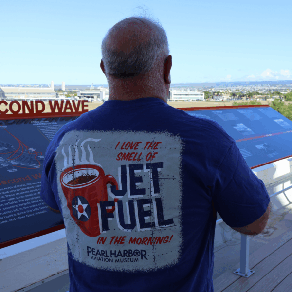 Jet Fuel T Shirt Blue Back - R&S: Jet Fuel T-shirt