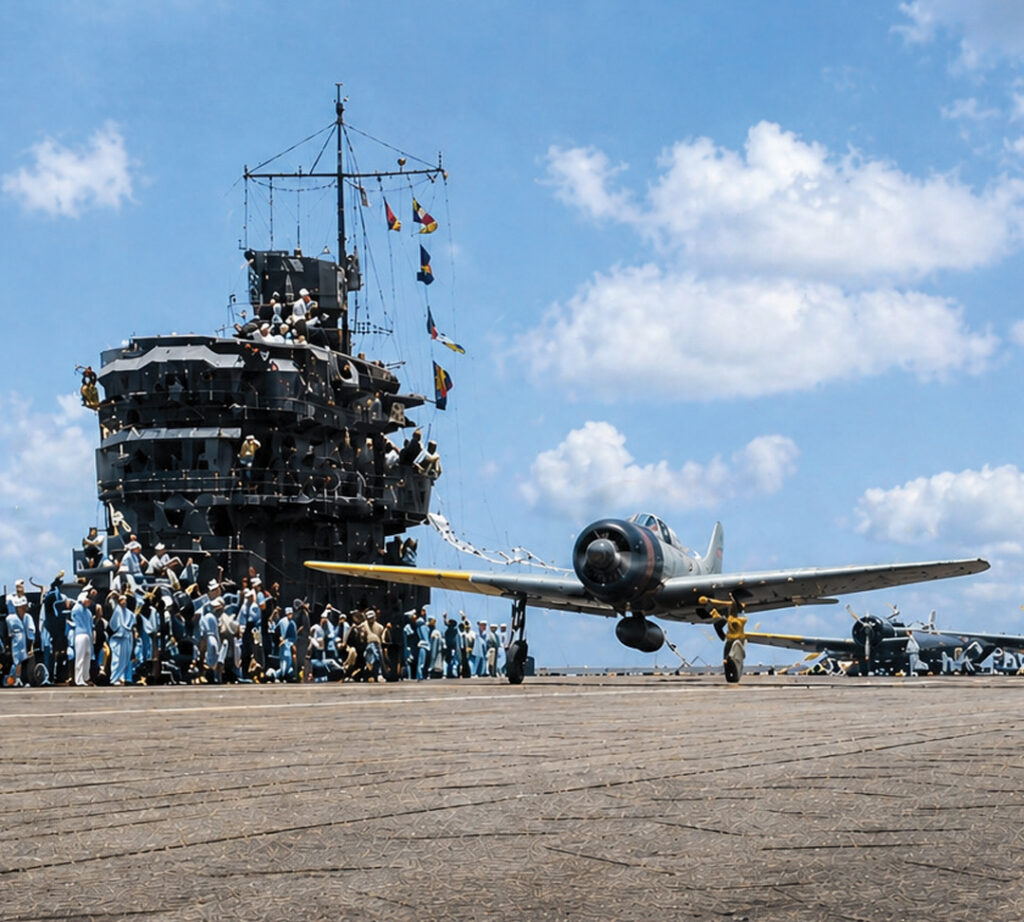 A Zero Takes Off From A Carrier - Home